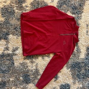 Men's Red Quarter-Zip Jacket